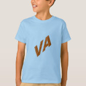T-shirt bleu  clair CHOCOLAT  VIRGINIA Tシャツ (正面)