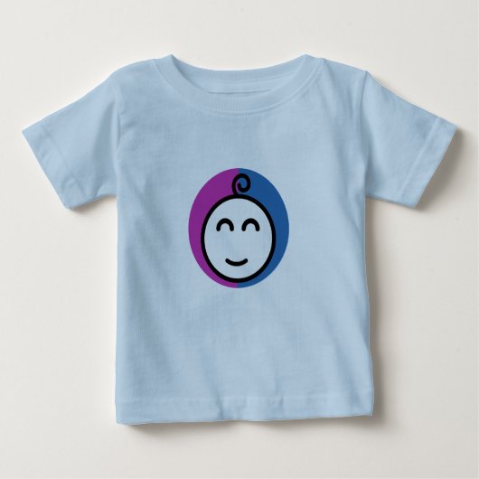 T-Shirt Bleu Enfant (1 à 5 ans) ベビーTシャツ (正面)
