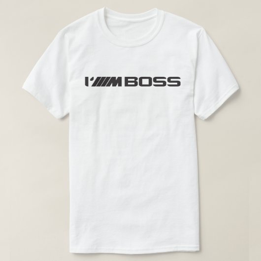 T-Shirt BMW ///M "I'///M BOSS" Tシャツ (デザイン正面)