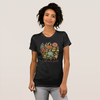T-shirt bohème floral "Wild and Gentle" Inspirant Tシャツ