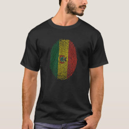 T-shirt Bolivia fingerprint flag Tシャツ