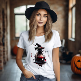 T-shirt Bouteille Potion Sang Horreur Halloween Tシャツ