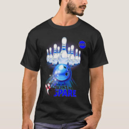 T-shirt Bowling Talent to spare, joueurs pro bleu Tシャツ
