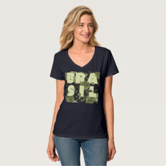 T-shirt Brasil em Flores Tシャツ