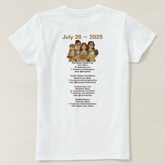 T-Shirt Bread Atisan Fair Tシャツ (デザイン裏面)