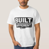 T-Shirt - BUILT DIFFERENT Tシャツ (正面)