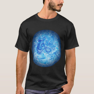 T-Shirt Calm Tide Sphere Abstract Texture Planet Tシャツ