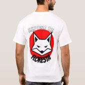 T-shirt  camisa minimalista logo de raposa tシャツ (裏面)