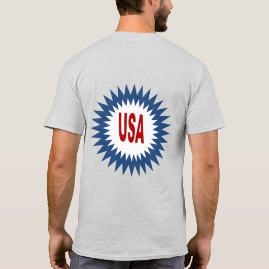 T-shirt cendre dos homme  SUN  USA Tシャツ (裏面)