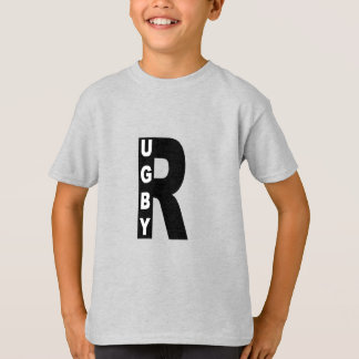 T-shirt cendre enfants DESIGN  RUGBY Tシャツ