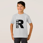 T-shirt cendre enfants Design RUGBY Tシャツ (正面フル)