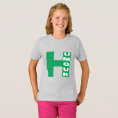 T-shirt cendre filles HUMOUR Tシャツ (正面フル)
