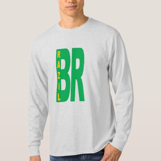 T-shirt cendre homme   BRAZIL Tシャツ (正面)