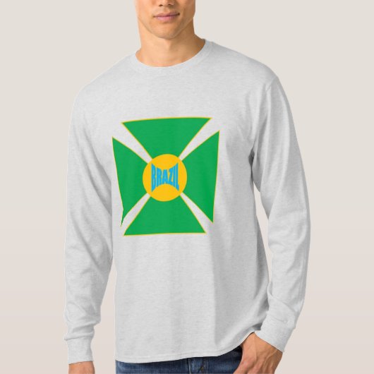T-shirt cendre homme DESIGN BRAZIL Tシャツ (正面)