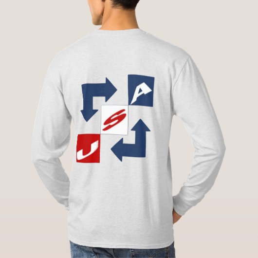 T-shirt   cendre homme DESIGN  USA  Tシャツ (裏面)