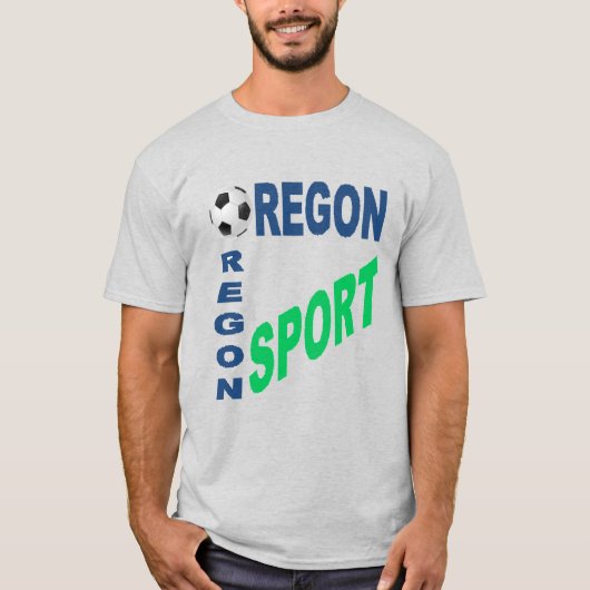 T-shirt cendre homme OREGON SPORT Tシャツ (正面)