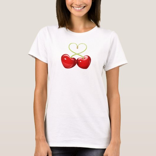 t-shirt "cerise-coeur" tシャツ (正面)