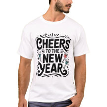 T-shirt cheers to the new year happy new year 2026