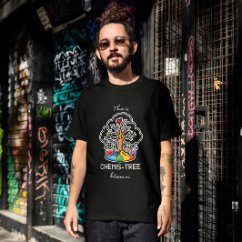 T-shirt CHEMIS-TREE between us arbre blanc noir Tシャツ