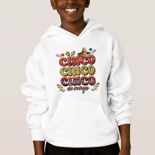T-Shirt-Cinco De Mayo Hoodie (正面)