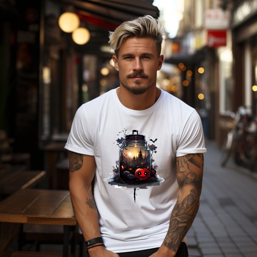 t-shirt citrouille, effrayant, halloween tシャツ