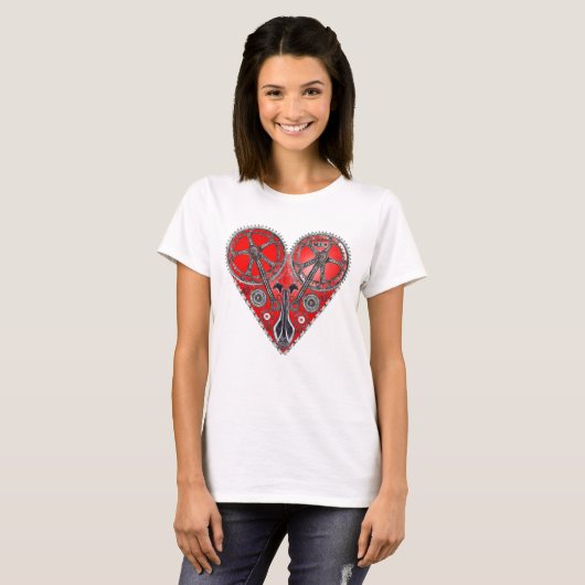 T-shirt Cœur Mécanique Vélo Tシャツ (正面フル)