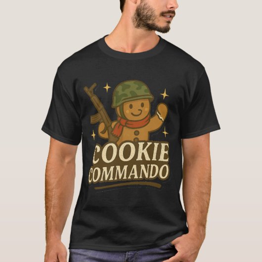 T-Shirt Cookie Commando – Winter Camo Scarf Editio Tシャツ (正面)