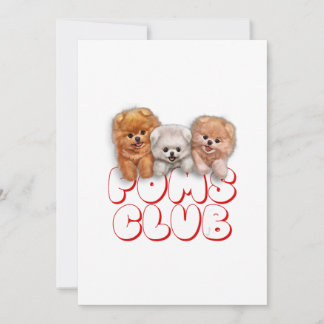 T-Shirt, Cute Pomeranian Puppy, Poms Club シーズンカード