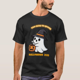 T-Shirt Cute Spook | Minimalist Kawaii Ghost Hallo Tシャツ