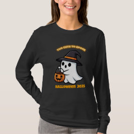 T-Shirt Cute Spook | Minimalist Kawaii Ghost Hallo Tシャツ