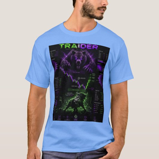 T-Shirt Cyberpunk TRAIDER - Gaming & Trading Tシャツ (正面)