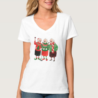 T-Shirt de Noël Festive pour Femmes – Pulls de Noë Tシャツ