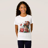 T-shirt de Noël pour fille Tシャツ (正面フル)