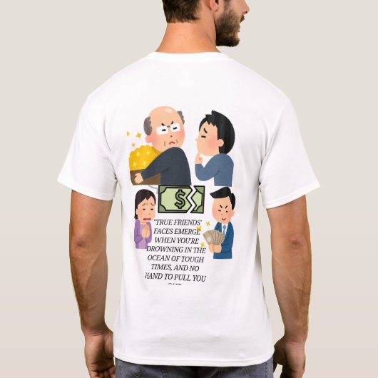 T-shirt , difficult time, tシャツ (裏面)