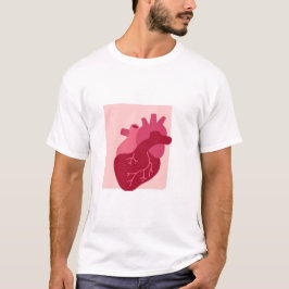 T-shirt dinámico con corazón   tシャツ
