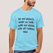 T-Shirt Do Not Disturb Mode Funny Couple Tシャツ (正面)