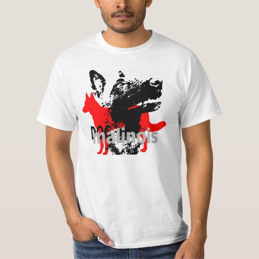 t-shirt dogmali malinois tシャツ (正面)