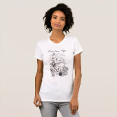 t-shirt effet usé baroque vierge et anges tシャツ (正面フル)