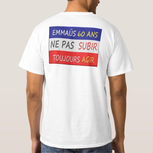 T-shirt EMMAÜS 3D Tシャツ (裏面)