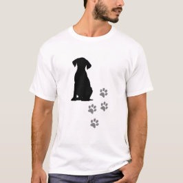 T-Shirt Empreintes de Pattes & Chien Mignon – Dog  Tシャツ