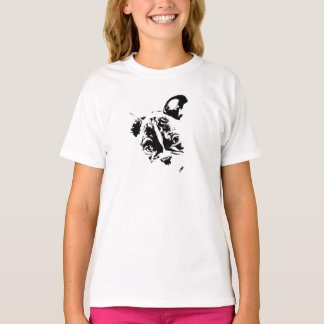 T-shirt en jersay fille  - Design French Bulldog Tシャツ