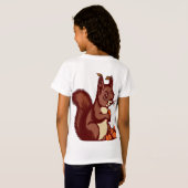 🐿️ T-Shirt en Jersey Fin Enfant Écureuil Tシャツ (裏面フル)