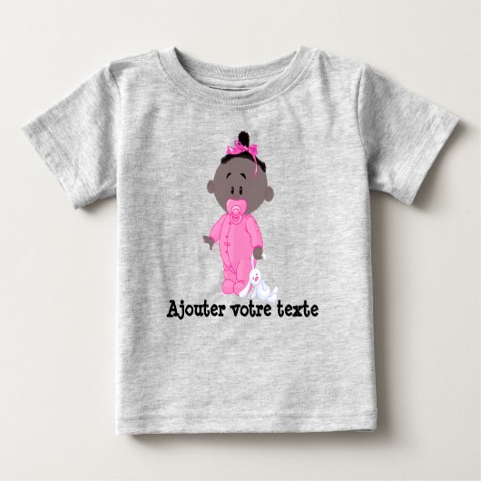 T-shirt en jersey fin pour bébé ベビーTシャツ (正面)