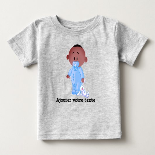 T-shirt en jersey fin pour bébé ベビーTシャツ (正面)