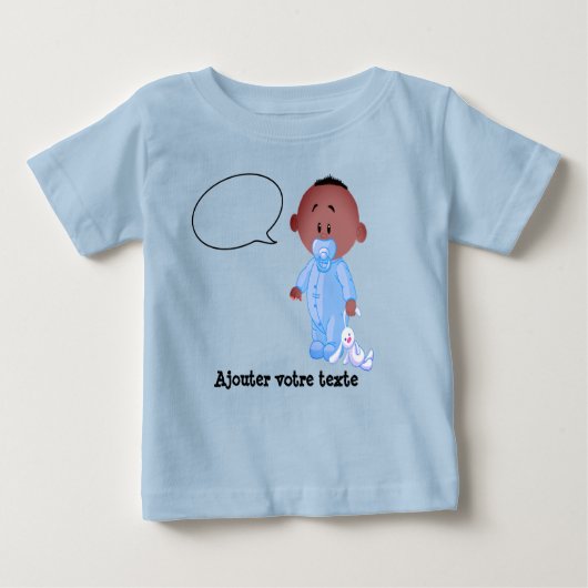 T-shirt en jersey fin pour bébé ベビーTシャツ (正面)