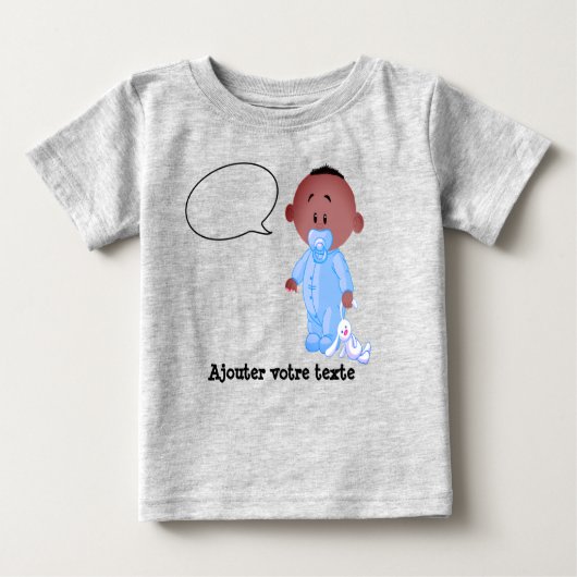 T-shirt en jersey fin pour bébé ベビーTシャツ (正面)