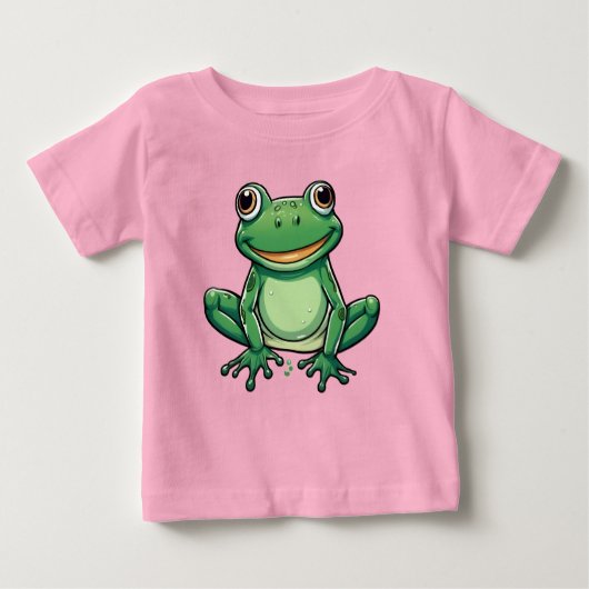 T-shirt en jersey fin pour bébés ベビーTシャツ (正面)