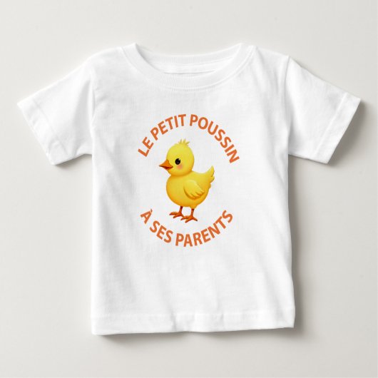 T-shirt en jersey fin pour bébés  ベビーTシャツ (正面)