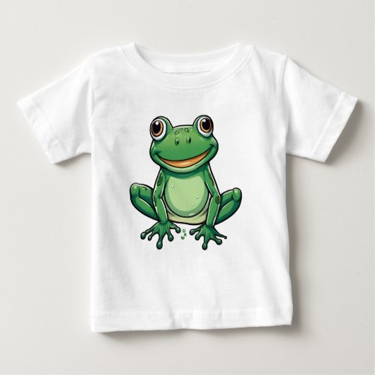 T-shirt en jersey fin pour bébés ベビーTシャツ (正面)