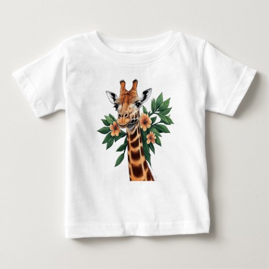 T-shirt en jersey fin pour bébés ベビーTシャツ (正面)